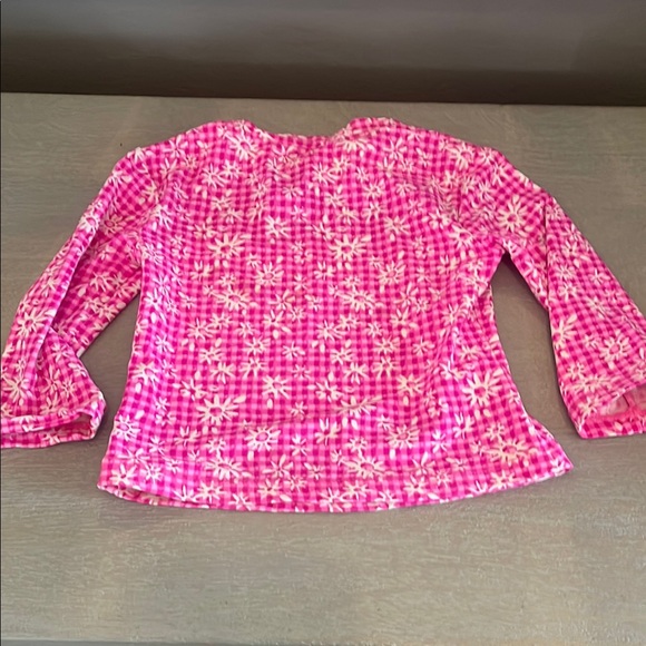 Lilly Pulitzer Pink Floral Kids Swim Rashguard Set - Picture 4 of 5